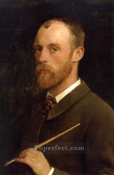 George Clausen Painting - Portrait of the Artist Sir George Clausen